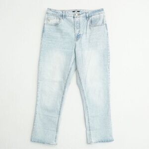 Frye Women's Jeans Size 14/32 Light Wash Blue Denim Straight Leg High Rise Ankle